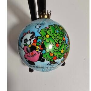 1984 Hallmark Keepsake "Shirt Tales" Satin Ball Ornament Vintage